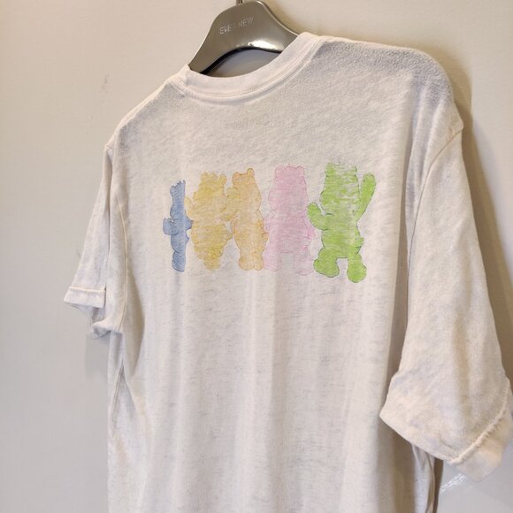 Care Bears Cropped Graphic Short Sleeve Shirt | Large | White - Picture 4 of 6